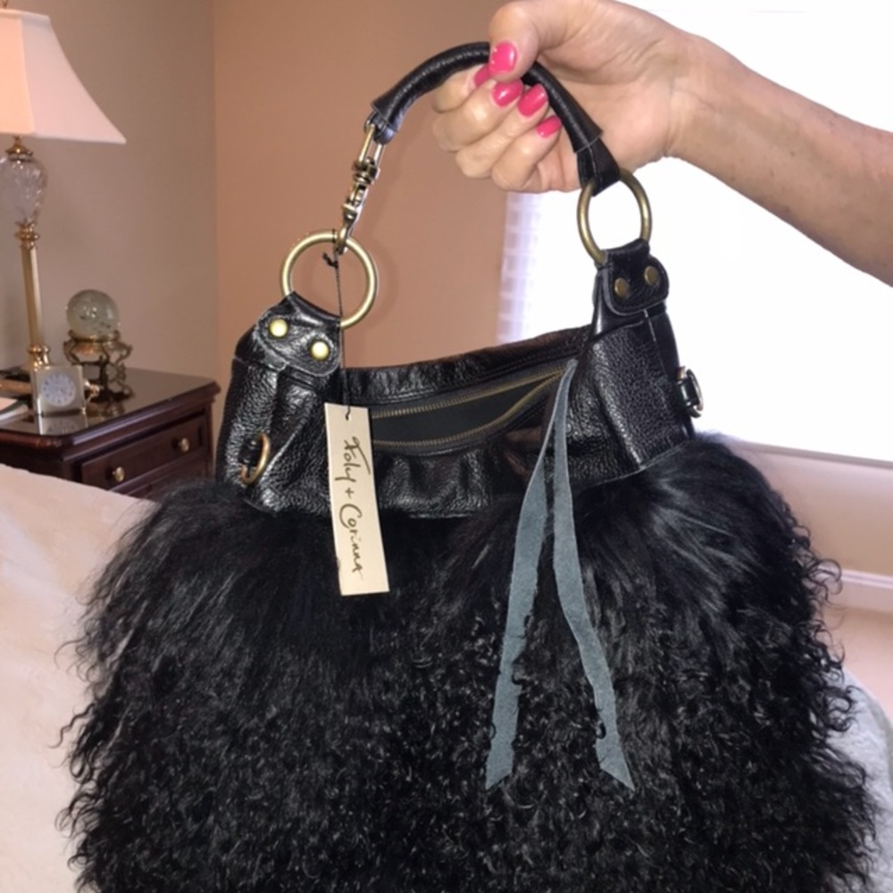 Black leather Foley + Corinna bag